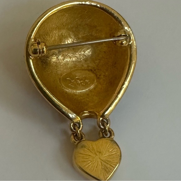 Vintage Jewelry Signed Joan Rivers Enamel & Rhinestone Hot Air Balloon pin ♥️ - Picture 7 of 9